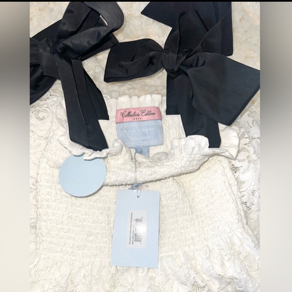 Hill House Home Ellie Nap Lace Dress Bow Strap in S - NWT - Picture 6 of 8